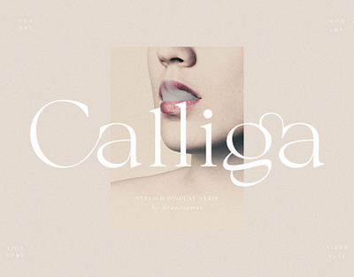 Calliga // Stylish Ligature Serif lettering