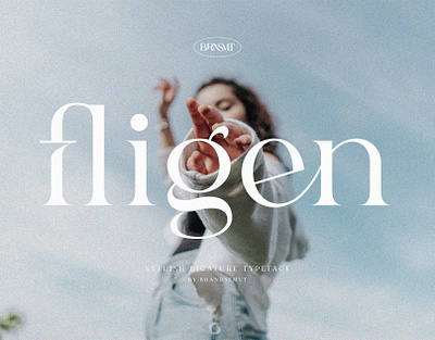 Fligen – Stylish Serif font design lettering
