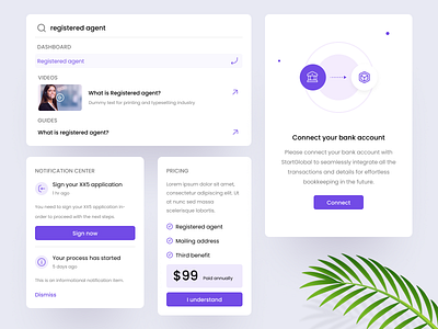 Minimal & Functional UI – Notifications, Search & Pricing card design clean design clean ui components daily ui dashboard dashboard design dribbble dribbble shot finance finance dashboard form design light mode minimal design notification center pricing card search ui ui ui ux ux