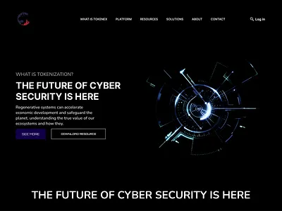 CYBER SECURITY Homepage 3d animation branding graphic design logo motion graphics ui