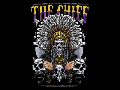 Indian Chief Illustration icon