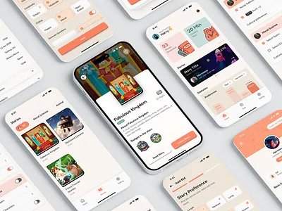 ZoodleMe - AI Storytelling Magic for Kids 📖✨ edtech figma illustration kidsapp mobile app design productdesign story telling uiux zoodleme