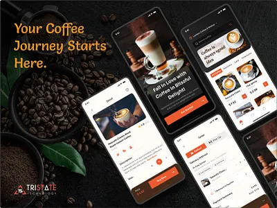 Coffee App UI app ui coffee app ui design creative app design mobile app ui modern design ui
