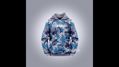 Blue Camouflage Pattern blue camo camouflage pattern clothing brand clothing design concept design design fashion design graphic design hoodie design illustration military fashion printing repeat pattern seamless pattern surface design textile textile design