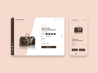 Single Product Design landing page ui