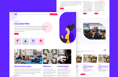Landing Page | PIPA | Medical Conference creative design iamfaysal modern ui user experience user interface ux website