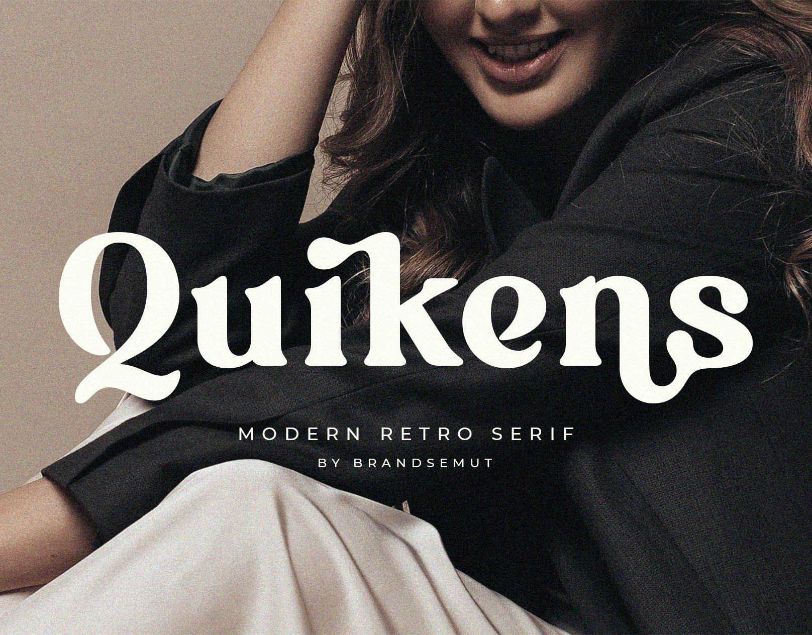 Quikens – Modern Retro Serif lettering