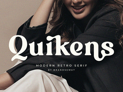 Quikens – Modern Retro Serif lettering