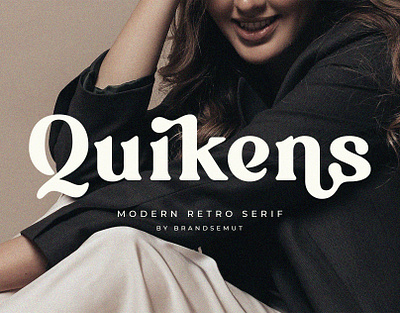 Quikens – Modern Retro Serif lettering