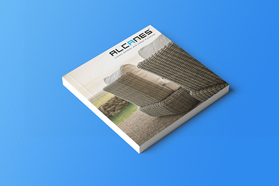 Alcanes Catalogue Front branding catalog catalogue design furniture catalog furniture catalogue graphic design typography