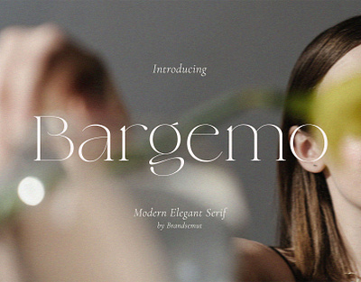 Bargemo – Modern Elegant Serif lettering