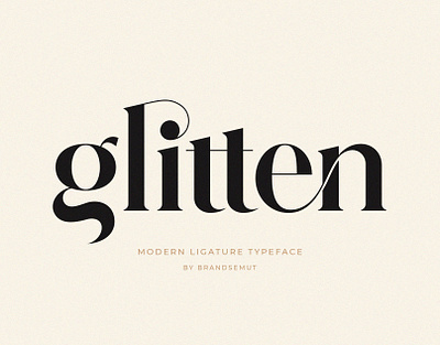Glitten || Modern Ligature Serif lettering