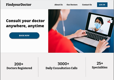 Online Doc Consultation Hero Section ui