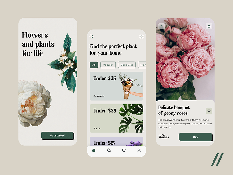 Flower App by Purrweb Agency for Purrweb UI/UX Agency on Dribbble