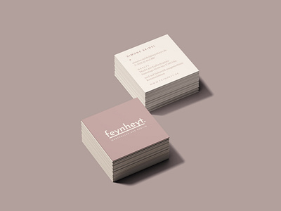 FEYNHEYT branding business card fashion graphic design hand made identity logo slow small business stationery typography visual identity