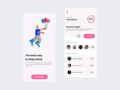 Crowd Funding App design app app screen app ui best app best design best dribble shot best ui clean crowd funding dribble best shot fin finance finance tech fintech minimal money ui ui design ux ux design