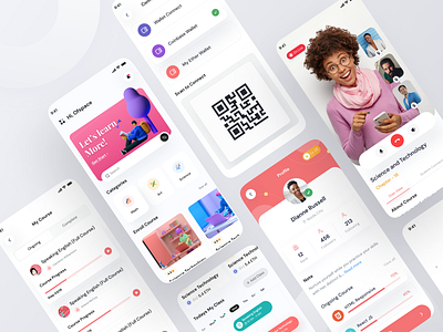 E-Learning App I Ofspace app application clean ui course app courses e learning education education app elearning interaction ios learning mobile mobile app students ux design