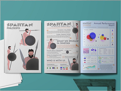 Spartan Infographic - Illustration Carachter annualreport body branding carachter chartdesign font graphic design illustration infographics philosofis soldier spartan spartanhuyaa!! typography