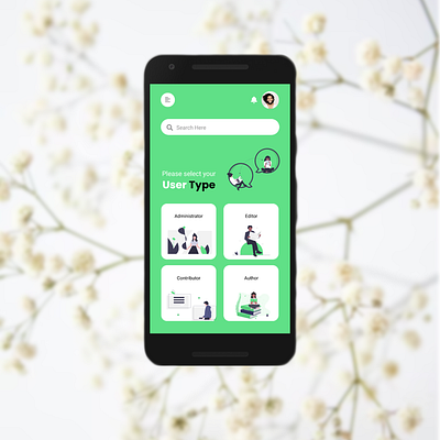 Daily UI #064 - Select User Type