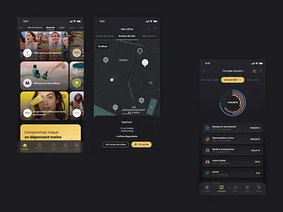 GOLD CIRCLE APPLICATION - UI DESIGN application design interaction interaction design product design ui ui design