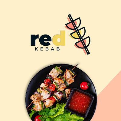 Red Kebab - Turkish Food branding design logo vector