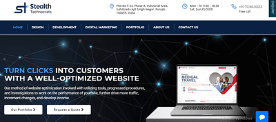 New Website - Stealth Technocrats app developer hire web designer landing page design website developers