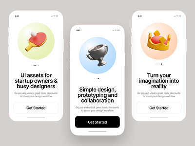 3D things ❤️ 3d app app design application colorful design features icons illustration illustrations iphone objects phone product screen smartphone storytale superscene things ui