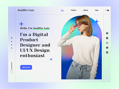 Personal Portofolio Landing Page branding design landing page personal portofolio portofolio design ui web design web protofolio