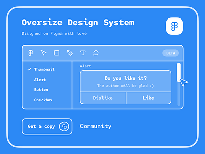 Oversize Design System in Figma Community app community design designsystem figma free illustration ios mobile ui