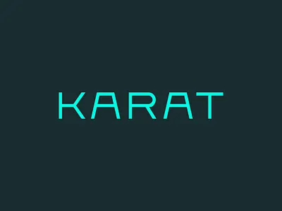 Karat - Wordmark - Version 3 brand and identity branding design identity illustration logo logotype symbol typography ui