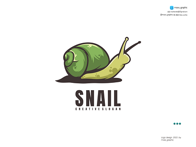 Snail Mascot Logo branding design icon illustration logo logo design logotype vector