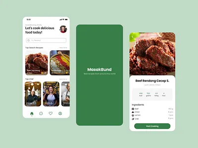 MasakBund App design ui ux