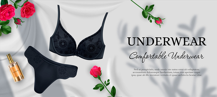 Lingerie women poster by Macrovector on Dribbble