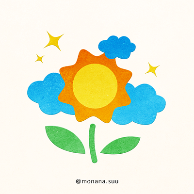 Sun Flower design graphic design illustration logo