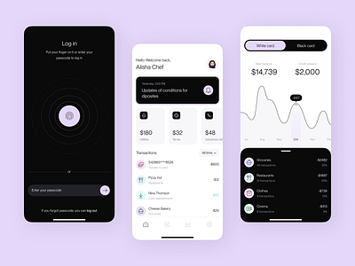 Banking App app clean finance fireart studio minimal mobile ui ux