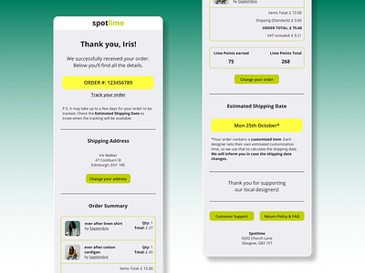 Daily UI 017 :: Email receipt daily ui daily ui 17 ecommerce email email receipt online shopping receipt