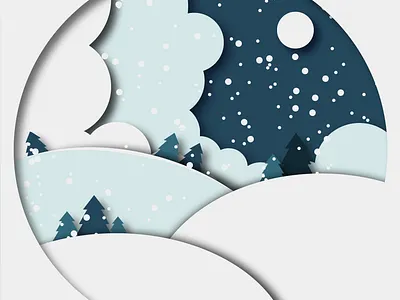 Christmas adobe art brading christmas graphic design illustration logo shadow snow tree vector