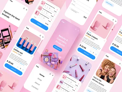 Vimcosmo-UI/UX Design-Website Development app beauty brand branding design designer development e commerce product design ui ui design uiux user interface ux ux design web web development website website design website development