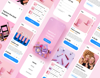 Vimcosmo-UI/UX Design-Website Development app beauty brand branding design designer development e commerce product design ui ui design uiux user interface ux ux design web web development website website design website development