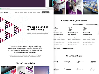 Futura - Business Growth Branding Agency Web Design brand identity branding branding agency branding website business branding clean web design digital marketing digital marketing website identity marketing agency marketing web design marketing website modern logo modern ui modern web design modern website ui design web design