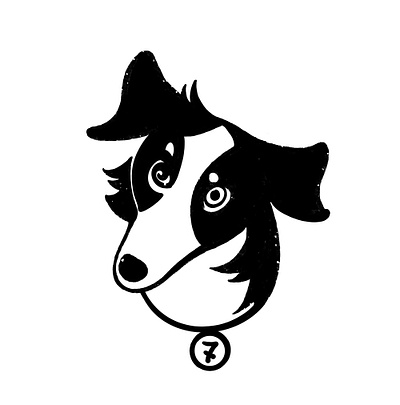 Seven aussie dog draw drawing graphic graphic design logo photoshop procreate