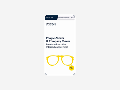 !AYCON Website - Mobile Menu academy circle circular clean consultant consulting corporate design freelancer germany manager menu minimal mobile portfolio responsive ui ui design ux yellow