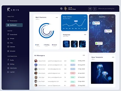 SaaS Analytics Tool - ARIS admin panel analytics animation branding dashboard graph graphic design logo motion graphics platform saas software tool ui user ux web app design web application web application design web platform