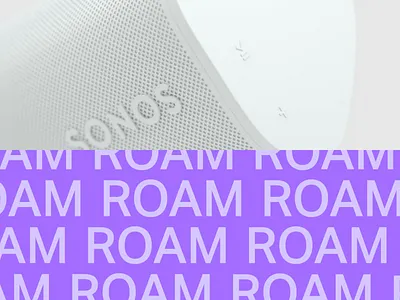 Sonos #3 2d branding loop roam sonos typography