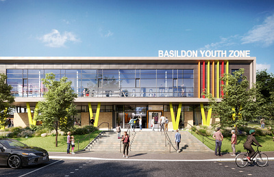 Basildon Youth Zone 3d architecturevisualization archiviz rendering sports youngpeople youth youthzone
