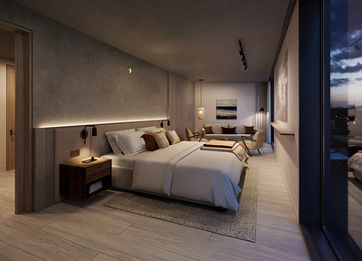 Fowey Hall Hotel Spa Bedrooms architecturevisualization archiviz interior interior design rendering