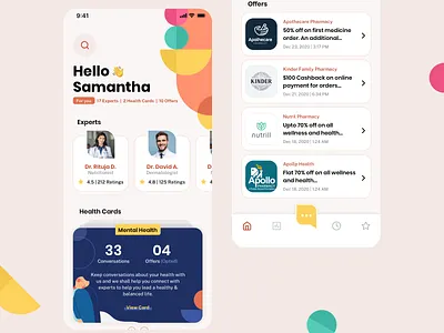 Health Consultation Mobile App Design design healthcare apps interaction design mobile mobile app design ui uidesign ux uxdesign visualdesign