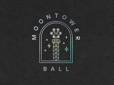 Moontower Ball austin ball branding gala logo moontower