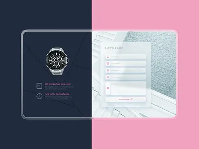 Blur Background Contact Form UI/UX blur background ui contact form modern uiux section layout ui trending uiux uiux design website design