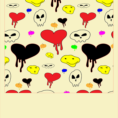 Halloween pattern 2d design graphic design halloween illustration pattern print vector